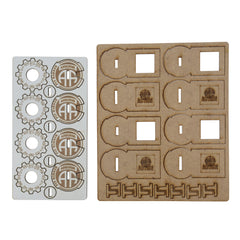 Bolt Action MDF Unit Pin Markers - 82nd American Airborne 'All American'