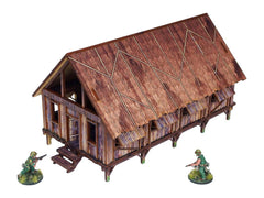 Pre-Painted WW2 Pacific Barracks (1)