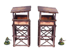 Pre-Painted WW2 Pacific Guard Tower (2)