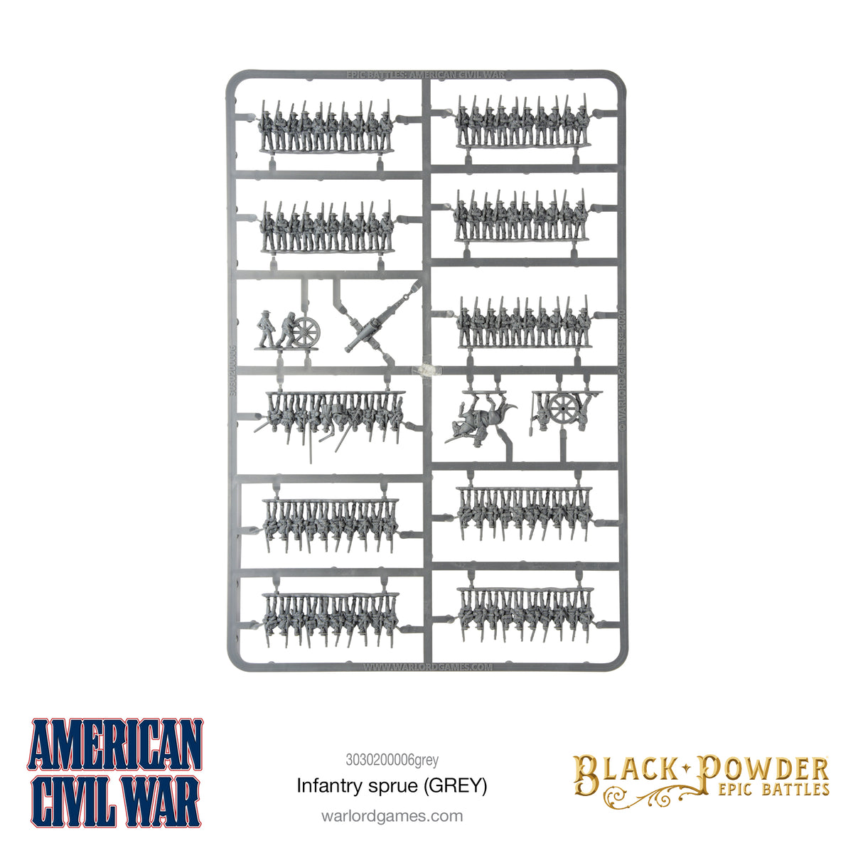 Epic Battles: American Civil War Infantry Frame (Grey)