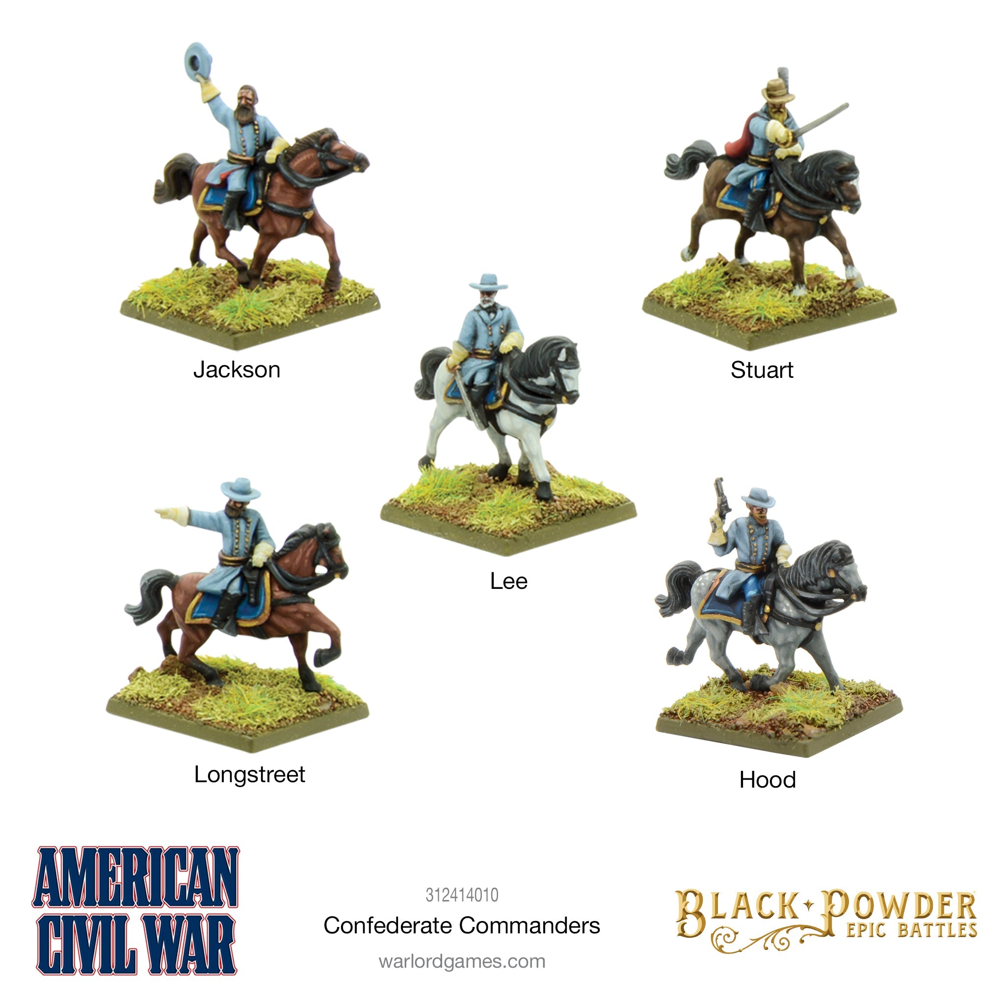 Black Powder Epic Battles: American Civil War Confederate Commanders –  Warlord Games US & ROW