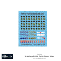 92nd Infantry Division decal sheet