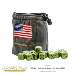 Cruel Seas US Navy dice bag & dice