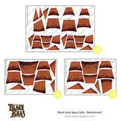 Black Seas Spare sails - barktanned