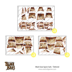 Black Seas Spare sails - tattered