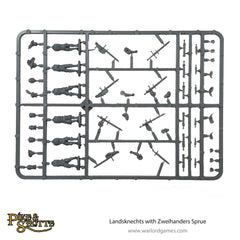 Landsknechts with zweihanders sprue
