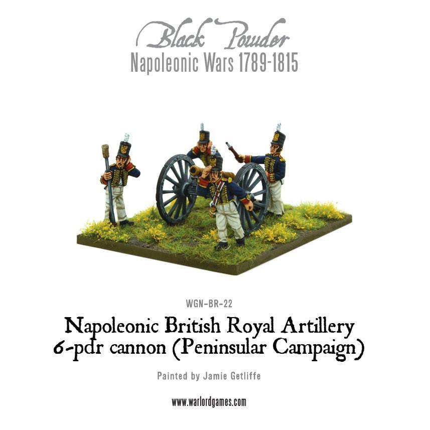 Napoleonic British Royal Artillery 6-pdr cannon (Peninsular Campaign)