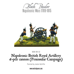 Napoleonic British Royal Artillery 6-pdr cannon (Peninsular Campaign)
