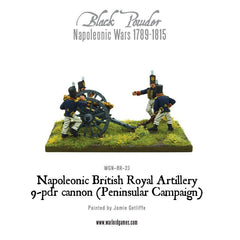 Napoleonic British Royal Artillery 9-pdr cannon (Peninsular Campaign)