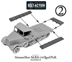 German Heer Sd.Kfz 7/1 quad FlaK