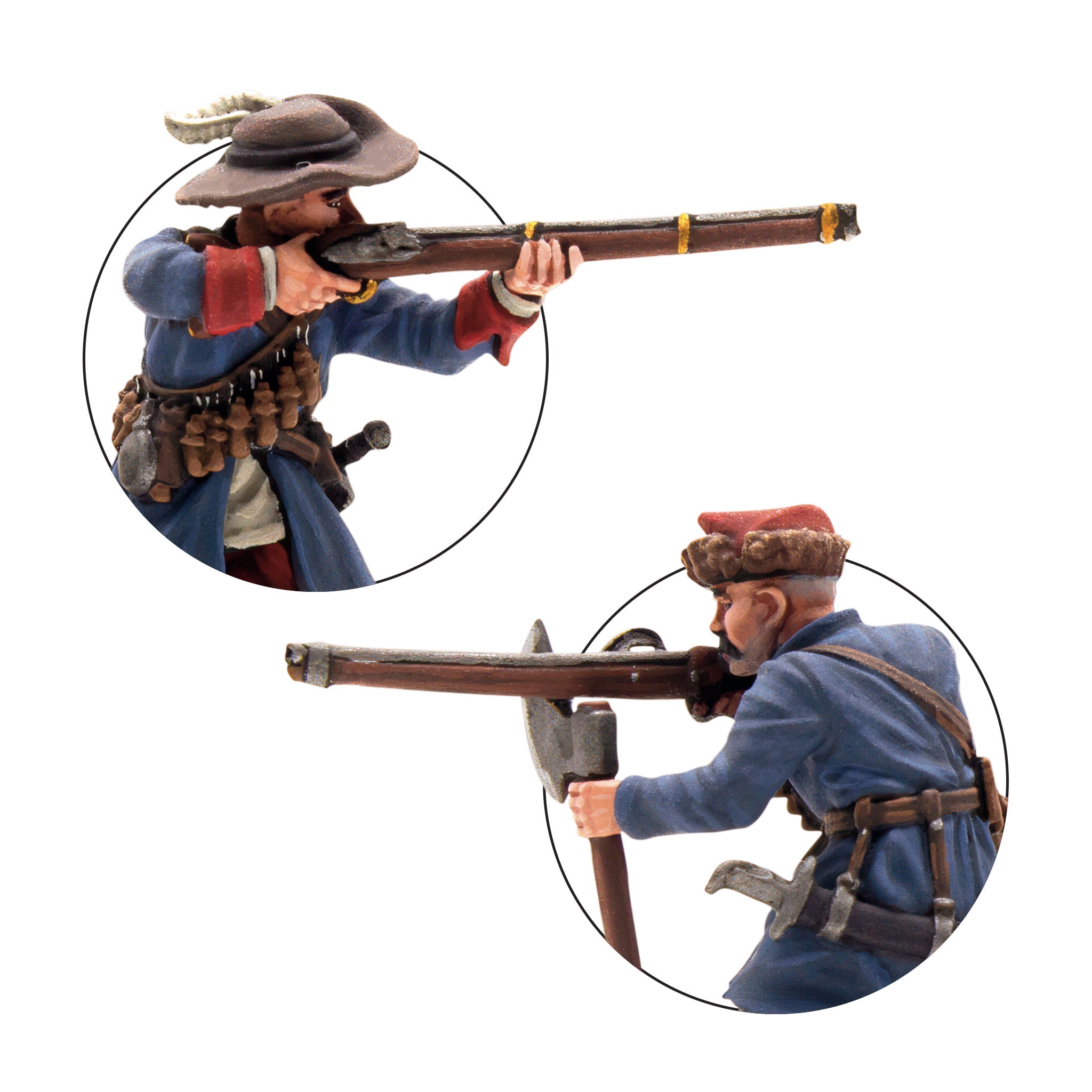 Polish-Lithuanian Commonwealth later infantry with muskets firing