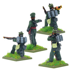 Crimean War British Rifle Brigade in forage caps command