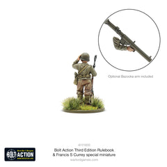 Bolt Action: Third Edition Rulebook with Francis S. Currey Special Miniature