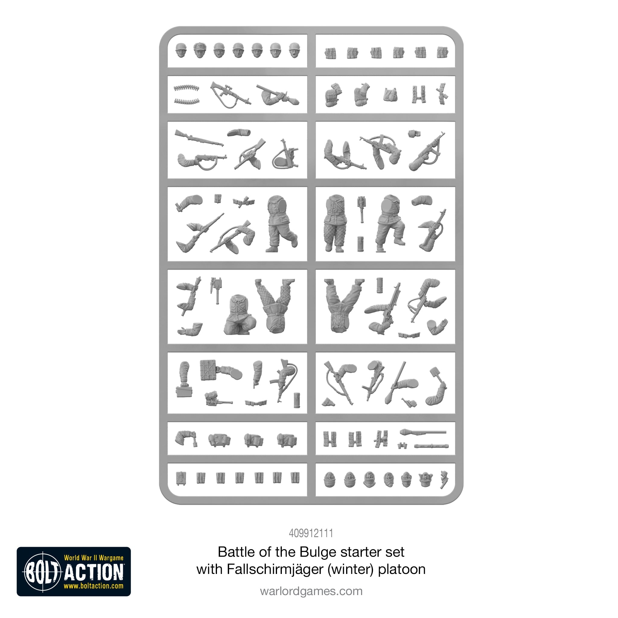 Bolt Action - Battle of the Bulge Starter Set with Fallschirmjäger (Winter) Platoon