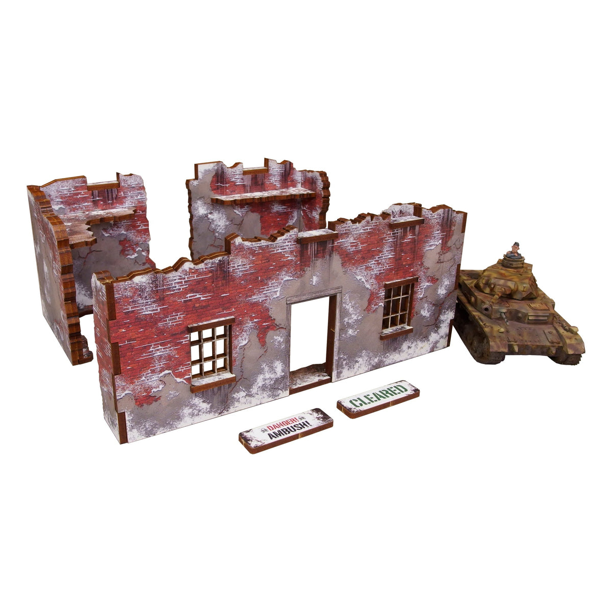 Pre-Painted WW2 Winter Ruin 1