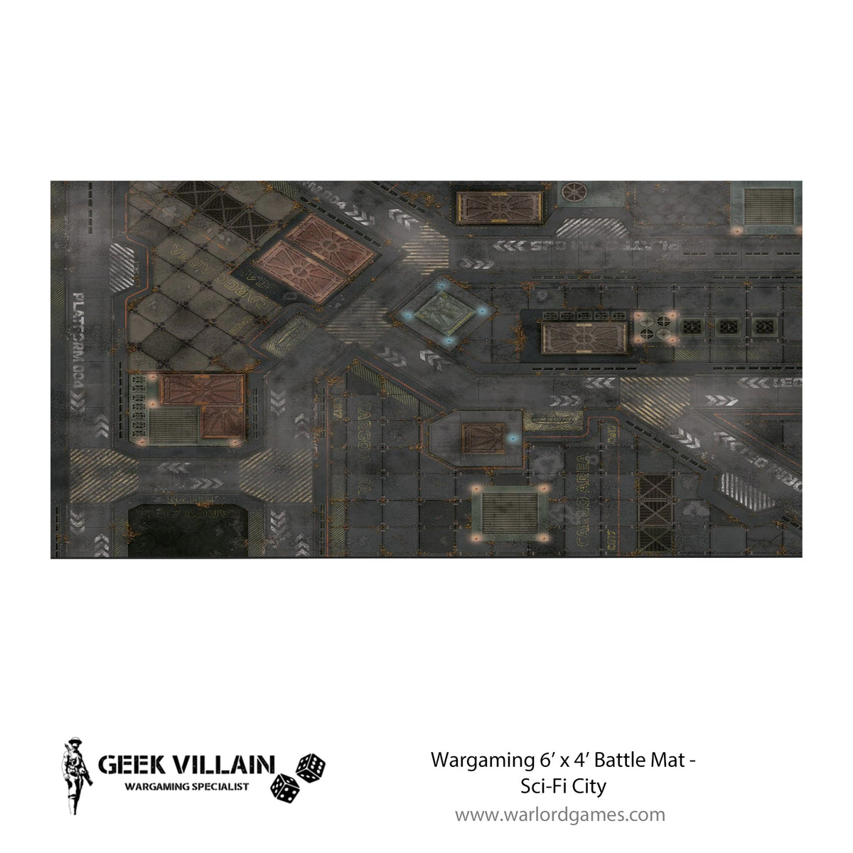 Wargaming Battle Mat 6x4 SiFi City