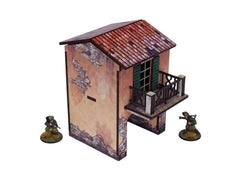 WW2 Italy Gate Balcony (1) PREPAINTED [28mm/1:56]
