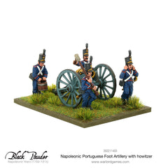 Napoleonic Portuguese Foot Artillery with howitzer