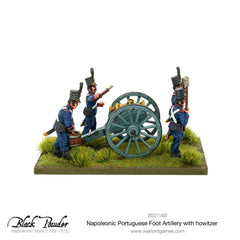 Napoleonic Portuguese Foot Artillery with howitzer