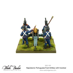 Napoleonic Portuguese Foot Artillery with howitzer