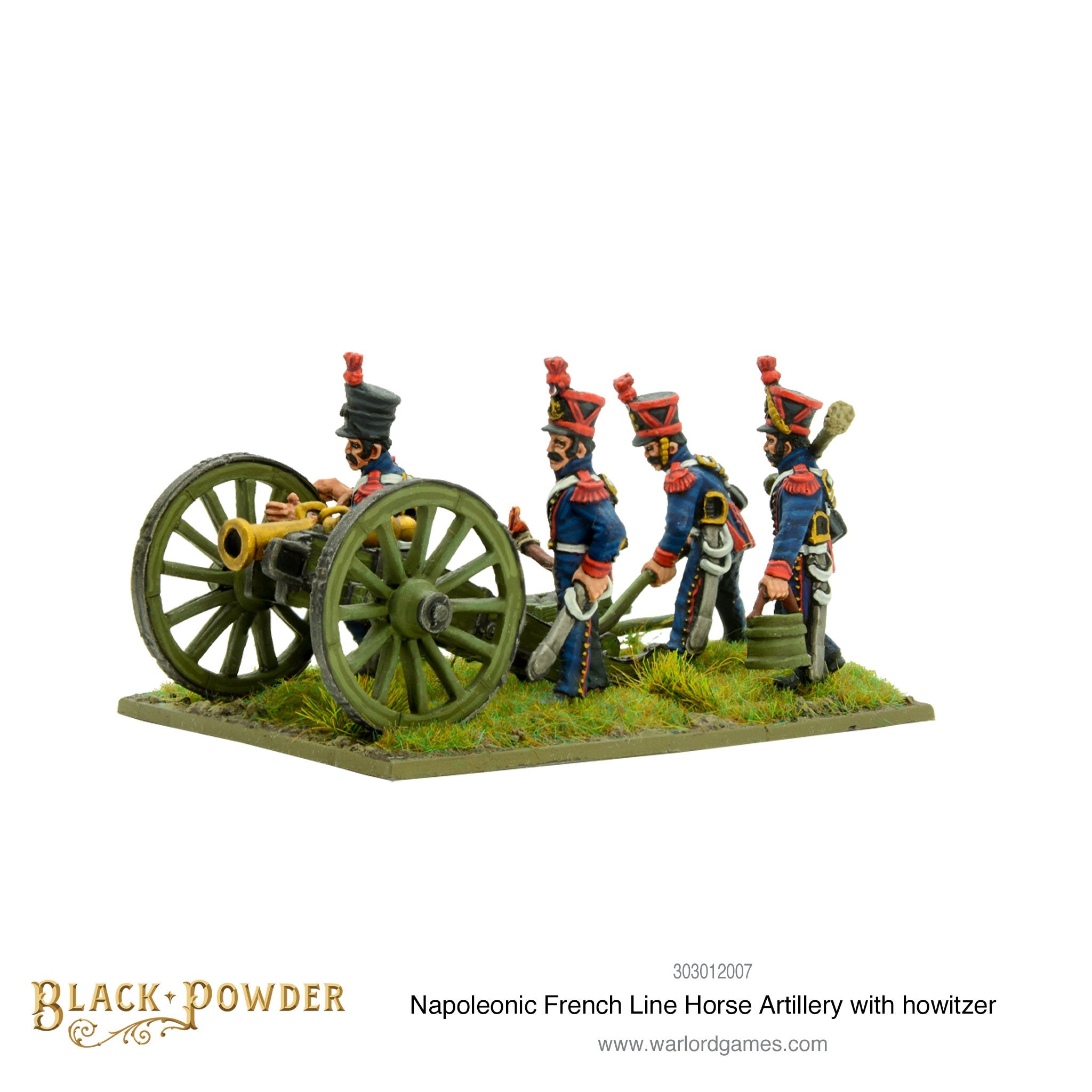 Napoleonic French Line Horse Artillery with howitzer