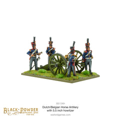 Napoleonic Dutch-Belgian Horse Artillery with 5.5-inch howitzer