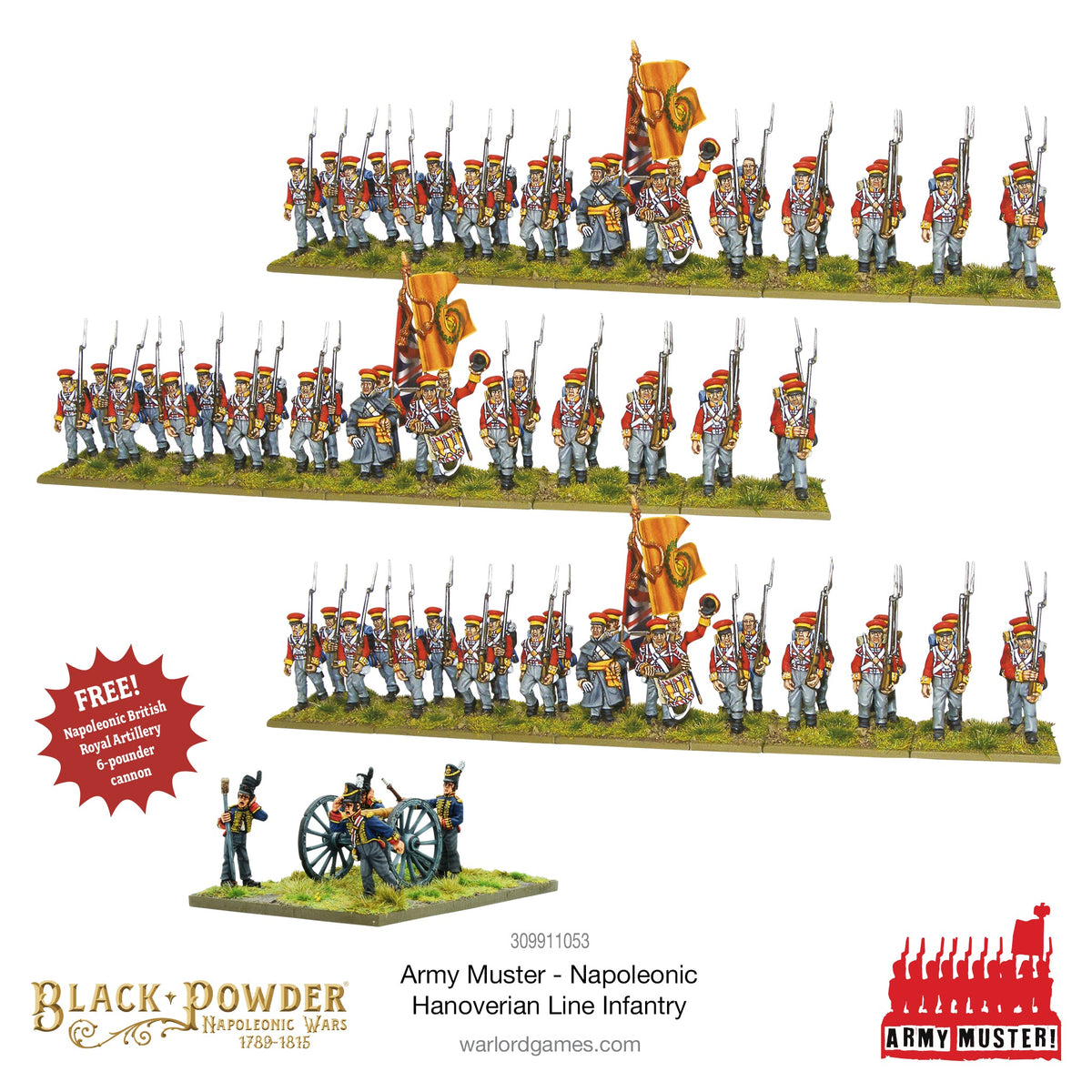 Army Muster: Napoleonic Hanoverian Line Infantry