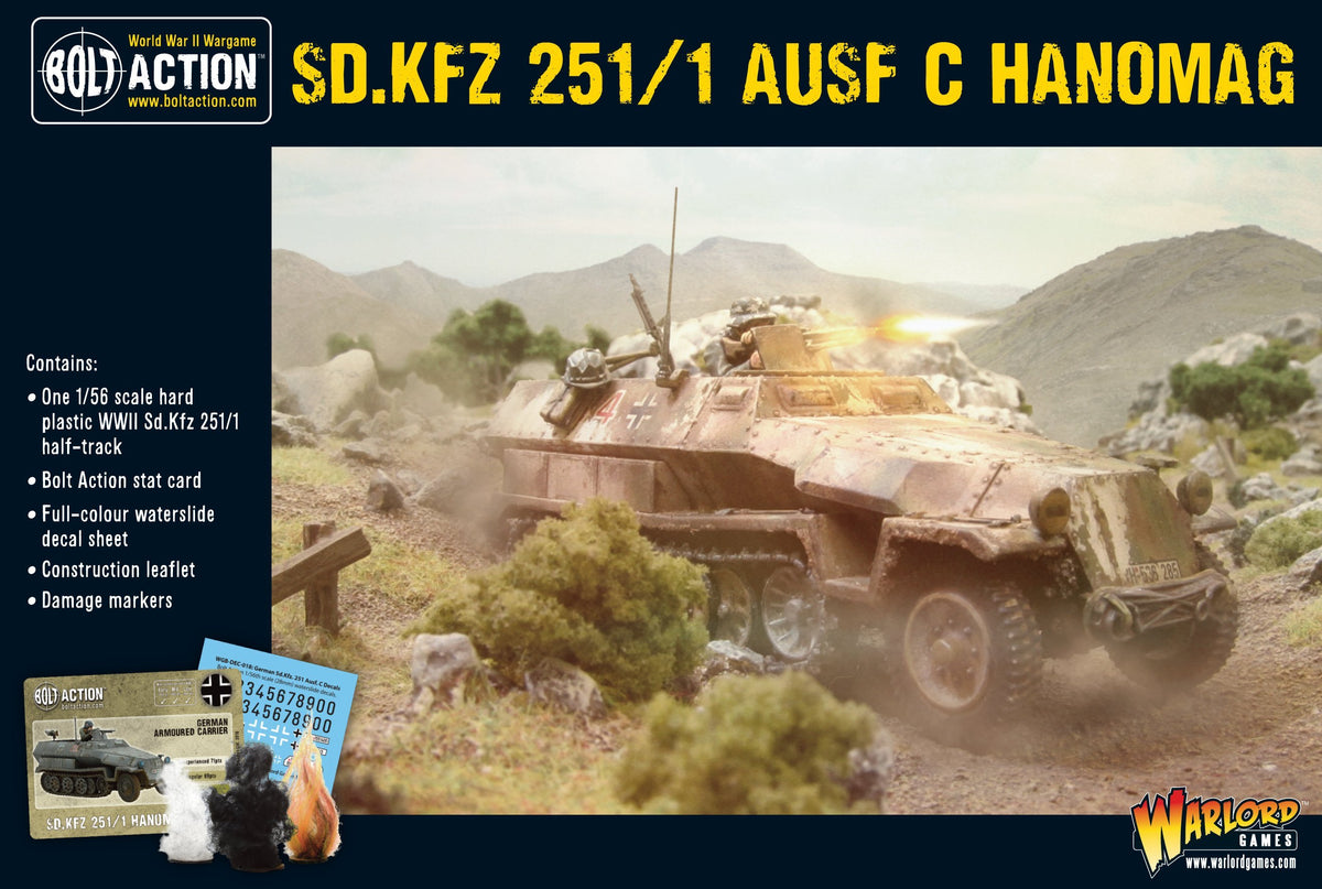 Bolt Action : Sd.Kfz 251/2 Ausf D (8cm Granatwerfer) Half-Track │ Mid - Late | Modélisme Bolt Action : Sd.Kfz 251/2 Ausf D (8cm Granatwerfer) Half-Track │ Mid - Late | Modélisme