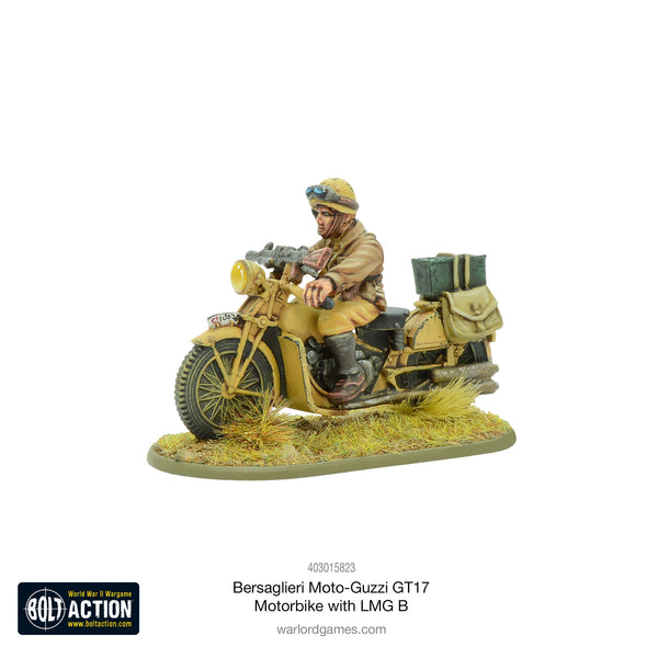 Bersaglieri Moto-Guzzi GT17 Motorbike with LMG B – Warlord Games
