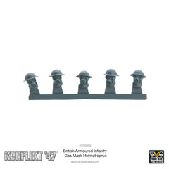 British Armoured Infantry Gas mask helmet sprue