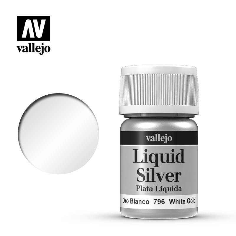 Vallejo Liquid Silver 796 White Gold