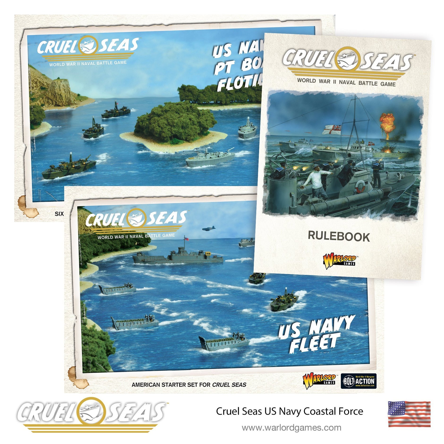 その他 Cruel Seas Starter Set English Cruel Seas Starter Set – Warlord Games US & ROW