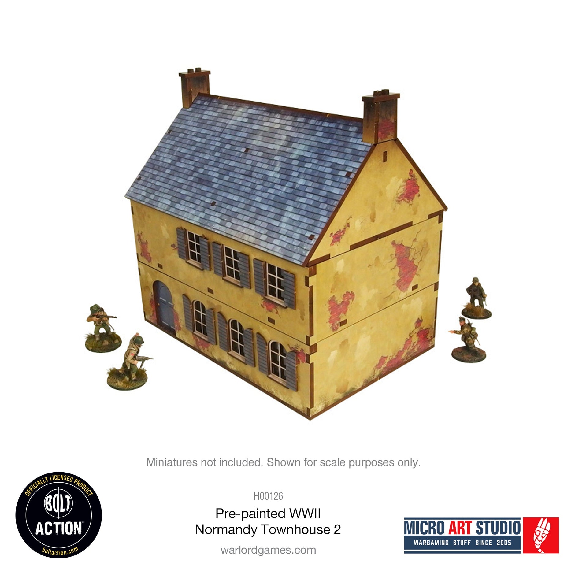 Bolt Action: Pre-painted WWII Normandy Farmhouse von Warlord Games, 37,80
