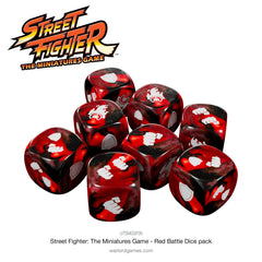 Street Fighter: The Miniatures Game - Red Battle Dice pack