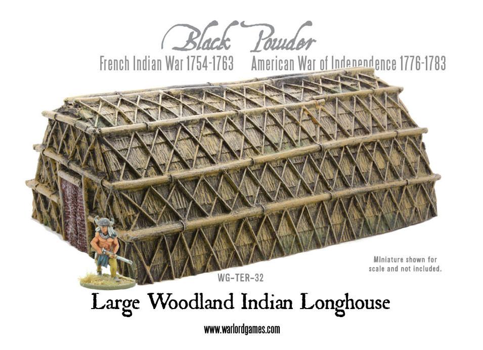 Large Woodland Indian Longhouse