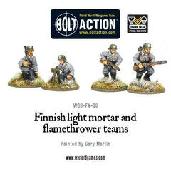 Finnish light mortar and flamethrower teams