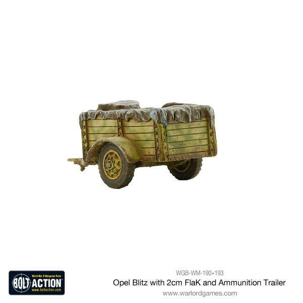 Opel Blitz with 2cm FlaK & Ammunition Trailer