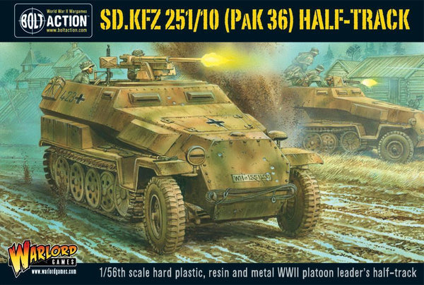 Sd.Kfz 251/10 half-track (3.7cm PaK) plastic boxed set – Warlord