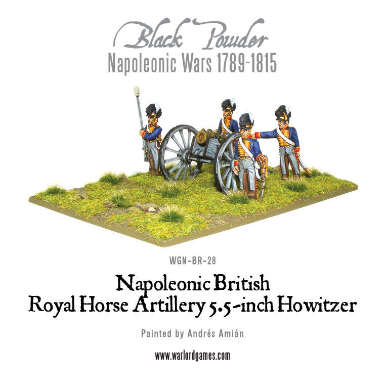 Napoleonic British Royal Horse Artillery 5.5-inch Howitzer