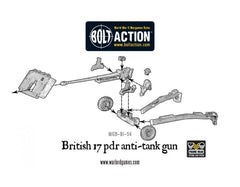 British Army 17 pdr anti-tank gun