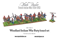 French Indian War 1754-1763: Woodland Indians War Party boxed set
