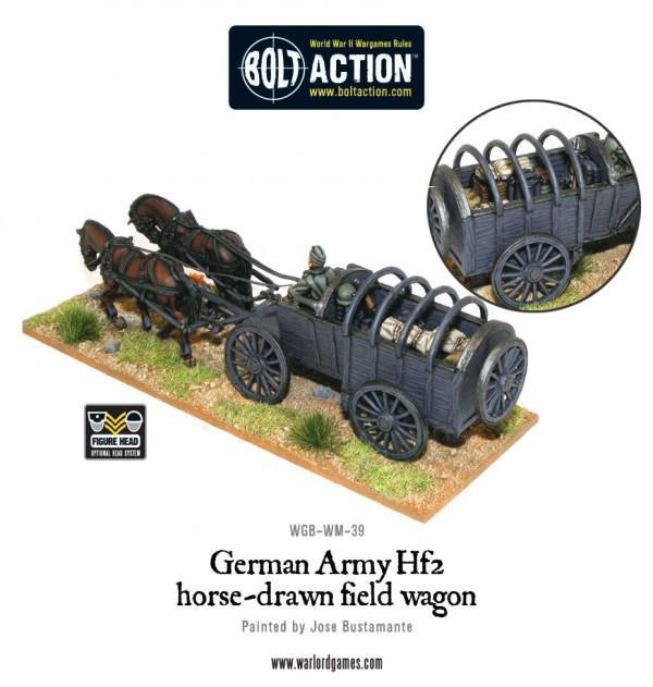 German Army Hf2 horsedrawn field wagon